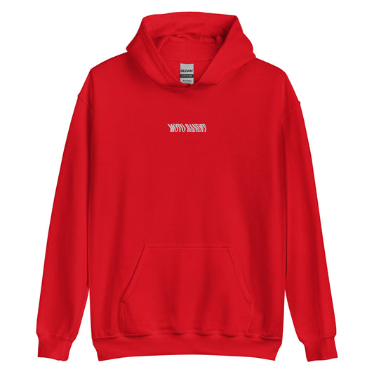 Red Emboidered MOTO BANDIT Hoodie